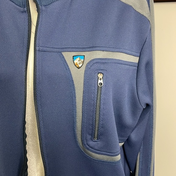 Kuhl Size Medium Men's Blue Full Zip Trak Jacket Lightweight Athleisure Outdoor - Picture 2 of 6